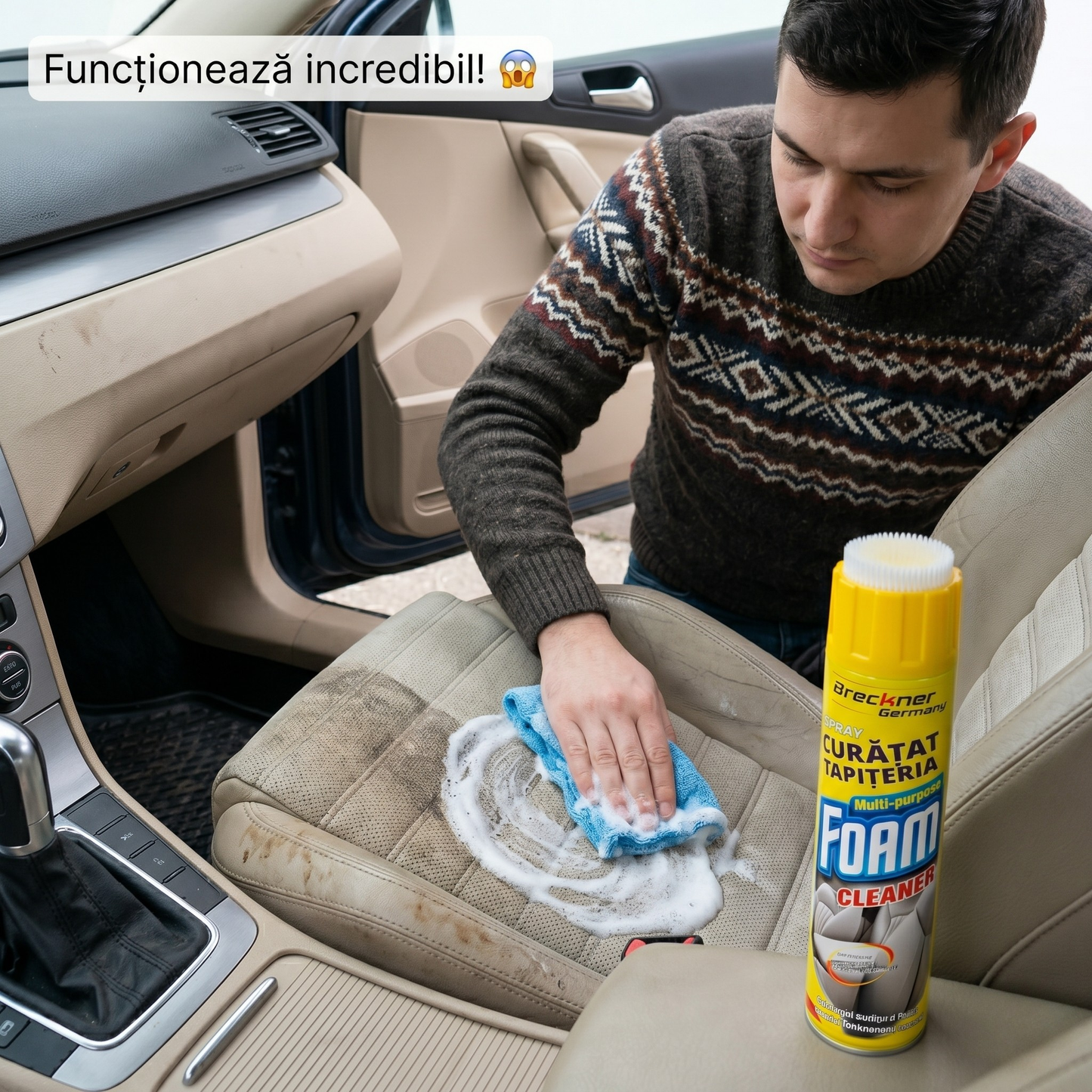 Foam Cleaner Spray 650ml — Curăță Tot Cu Un Singur Produs